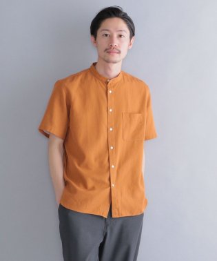 SHIPS MEN/SHIPS: テンセル/リネン バンドカラーシャツ S/S/504659837