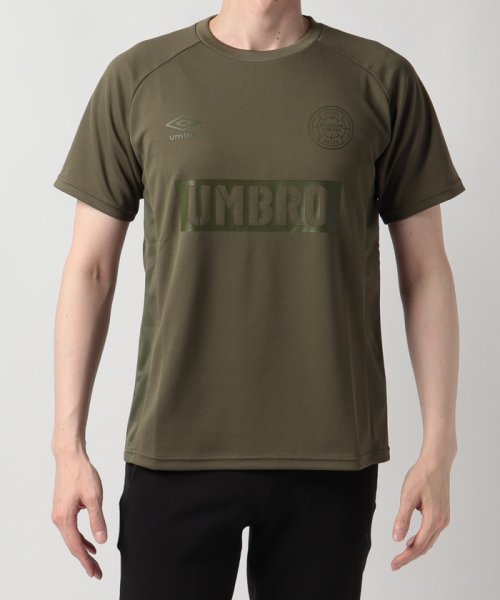 umbro(アンブロ)/ENGLAND CAMO ドライＴシャツ｜吸汗【アウトレット】/グレイッシュカーキ