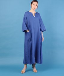 TICCA(ティッカ)/リネンキーネツクドレス/blue