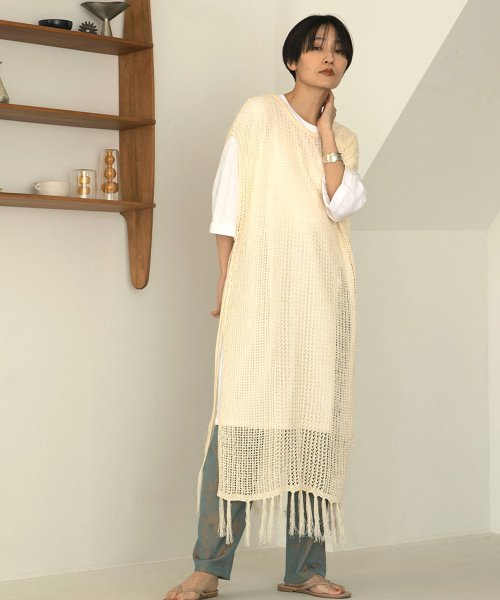 marjour(マージュール)/OPENWORK KNIT VEST/その他