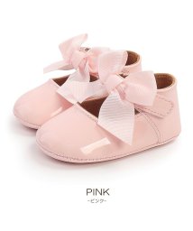 CLARAH　kids(クララキッズ)/ベビー 靴 ファーストシューズ フォーマル 赤ちゃん リボン /ピンク