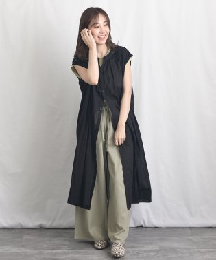 ARGO TOKYO/Color Cotton Shirt Sleeveless GatherOne－piece 2902402　カラーコットンシャツスリーブレスギャザーワンピース　/504662753