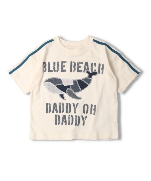 DaddyOhDaddy(ダディオダディ)/【子供服】 Daddy Oh Daddy (ダディオダディ) クジラアップリケ半袖Ｔシャツ 80cm～150cm V36825/ホワイト