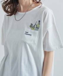 Fizz(フィズ)/ポケット刺繍デザインTシャツ　mitis SS　半袖/ブルー