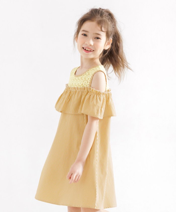 キッズ オフショルダーワンピース 子供の人気商品 通販 価格比較 価格 Com