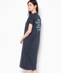 JEANS MATE(ジーンズメイト)/【OUTDOORPRODUCTS】USAコットン　Tシャツワンピース/ネイビー