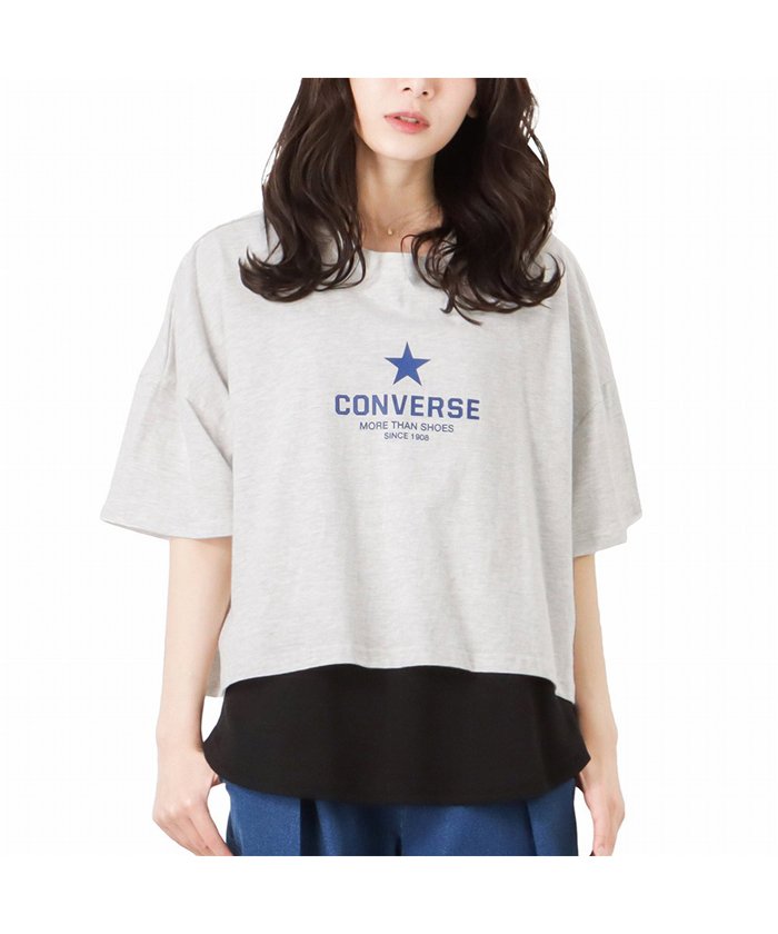 服3223 レディース 半袖 ｔシャツ 薄地 Converse All Star T154 162 使用感なし Iiitomo 100 品質保証