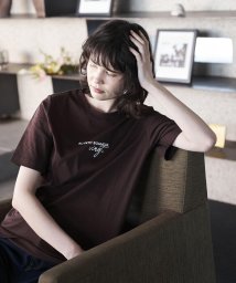 la.f...(ラ　エフ)/【WEB別注カラー】LUXAスムースロゴTシャツ《洗濯機で洗える》/ブラウン