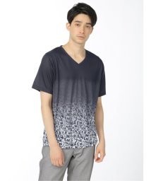 TAKA-Q/転写グラデーション Vネック 半袖 メンズ Tシャツ カットソー カジュアル インナー ビジネス ギフト プレゼント/504663387