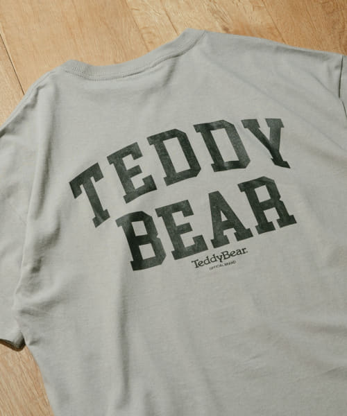 セール】『別注』Teddy Bear×ITEMS ワンポイント刺繍Tシャツ(504664333