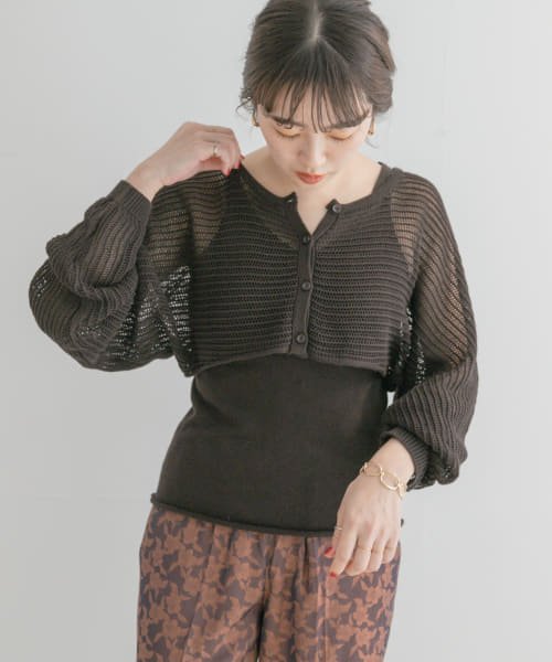セール インナーセットショート丈カーディガン アイテムズ アーバンリサーチ レディース Items Urbanresearch Magaseek