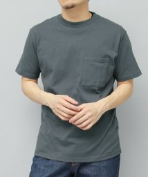 Goodwear(グッドウェア)/Goodwear グッドウェア USAコットン ポケット付き 半袖  Tシャツ レギュラーシルエット/スレートブルー