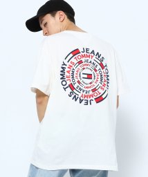 TOMMY JEANS(トミージーンズ)/サーキュラーロゴグラフィックTシャツ/ホワイト