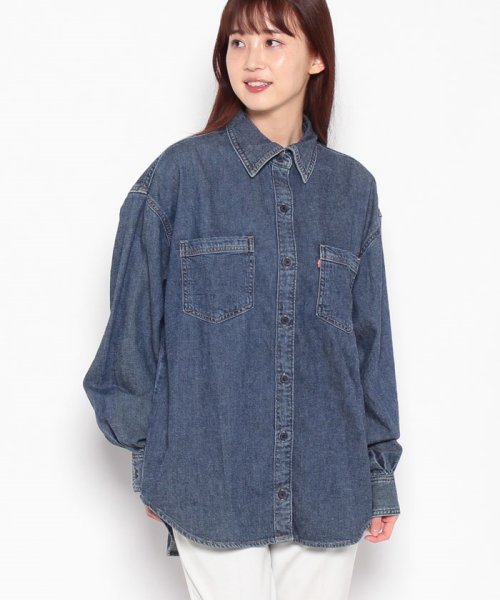 LEVI’S OUTLET(リーバイスアウトレット)/REMI UTILITY SHIRT GOOD FEELING 1/ダークインディゴブルー