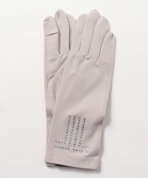 LANVINCOLLECTION（GLOVE)(ランバンコレクション（手袋）)/UVグローブ/ベージュ