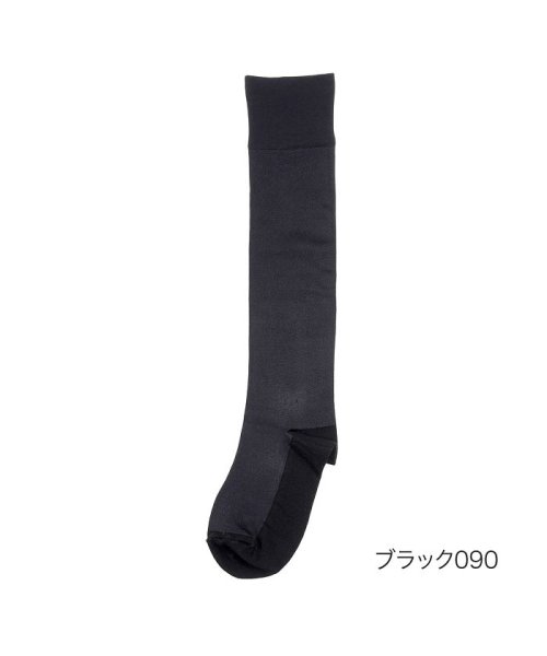 fukuske(フクスケ)/福助 公式 靴下 レディース fukuske マイクロマフィン ハイソックス 4363v002<br>22－24cm ブラック 婦人 女性 フクスケ fukus/ブラック