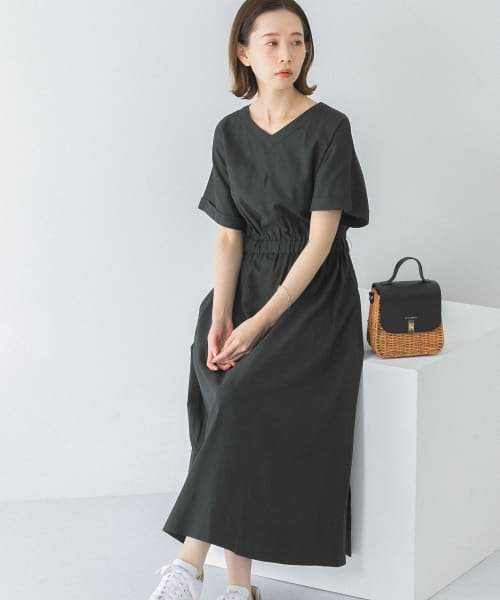 URBAN RESEARCH ROSSO(URBAN　RESEARCH　ROSSO)/『UR GREEN』2WAYウエストマークワンピース/CHARCOAL