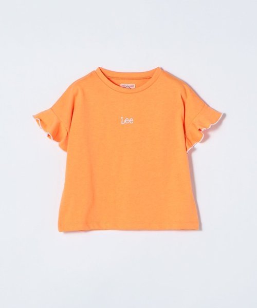 SHIPS any WOMEN(シップス　エニィ　ウィメン)/Lee: フリル スリーブ Tシャツ <KIDS>/オレンジ