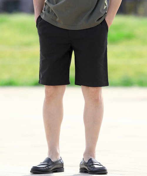 セール ストレッチ綿麻ショートパンツ リネン パンツ 麻パンツ 綿麻 膝上 短パン ワイド 薄手 ハーフパンツ メンズ ショートパンツ ジギーズショップ Jiggys Shop Magaseek