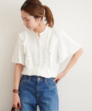 FRAMEWORK/≪予約≫リネンレーヨンフリルブラウス3/504668502