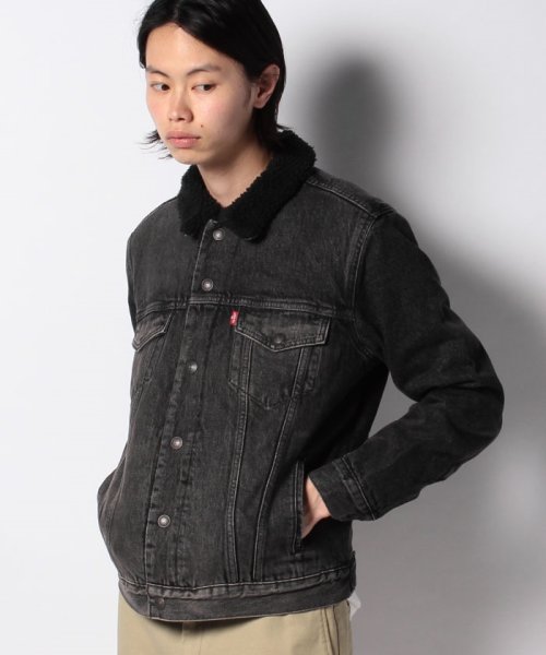 LEVI’S OUTLET(リーバイスアウトレット)/TYPE 3 SHERPA TRUCKER BLOW AWAY SHERPA/ブラック