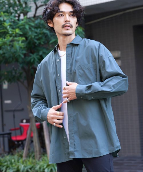 ブロードビッグレギュラーシャツ 長袖シャツ メンズ カジュアルシャツ 長袖 シャツ トップス オーバーサイズ ビッグシルエット ジギーズショップ Jiggys Shop Magaseek