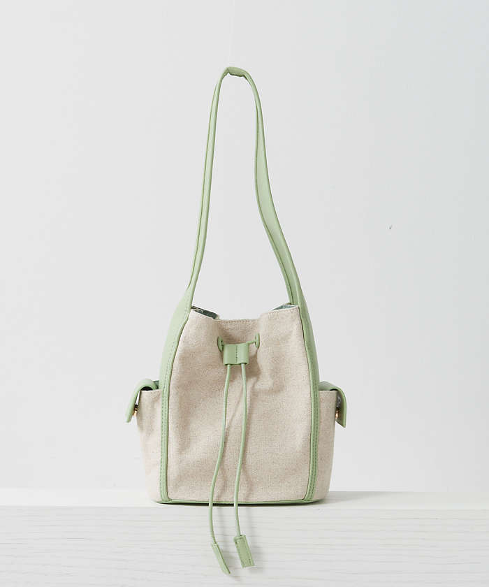 LOWELLThings ●【WEB限定】メッシュショルダーBAG グリーン F LOWELLThings ●【WEB限定】メッシュショルダーBAG グリーン F