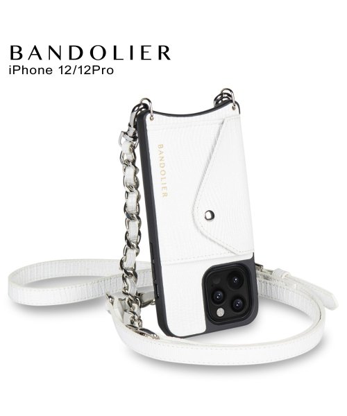 BANDOLIER(バンドリヤー)/BANDOLIER バンドリヤー iPhone 12 Pro ケース スマホケース 携帯 ショルダー アイフォン ペイジ サイドスロット メンズ レディース P/シルバー