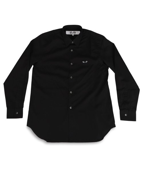 COMME des GARCONS(コムデギャルソン)/プレイ コムデギャルソン PLAY COMME des GARCONS シャツ 長袖 メンズ ブラックハート ロゴ BLACK HEART PLAY SHIRT/ブラウン