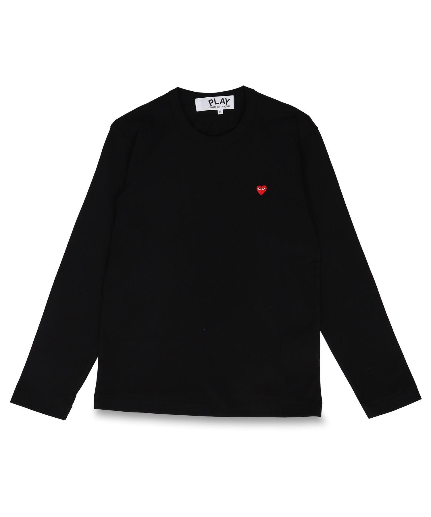 プレイ コムデギャルソン PLAY COMME des GARCONS Tシャツ 長袖 メンズ カットソー ロンT レッドハート ロゴ LONG  SLEEVE