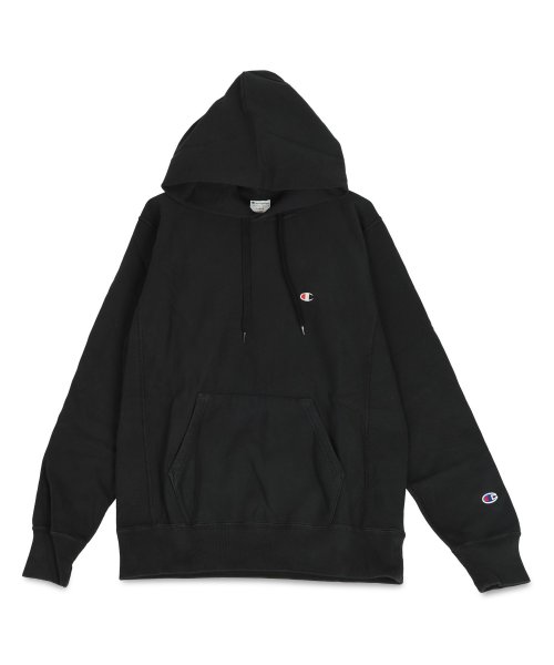 CHAMPION(チャンピオン)/チャンピオン Champion パーカー スウェット プルオーバー リバースウィーブ メンズ レディース REVERSE WEAVE HOODED SWEATS/ブラック