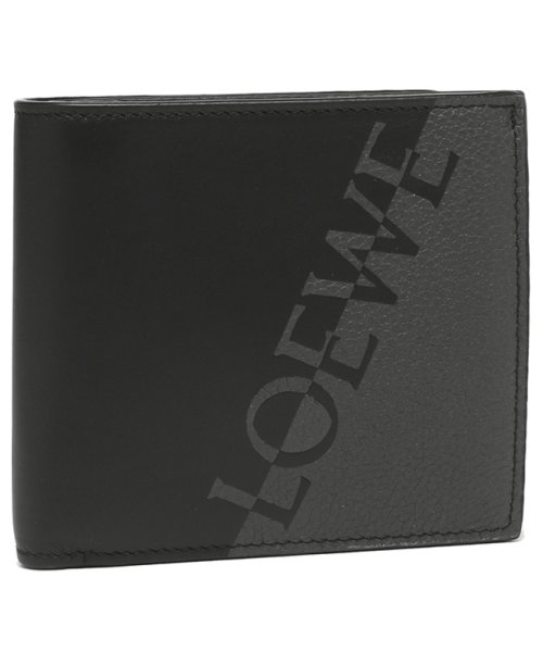 セール ロエベ 二つ折り財布 シグネチャー グレー ブラック メンズ Loewe Cx01 1268 ロエベ Loewe Magaseek