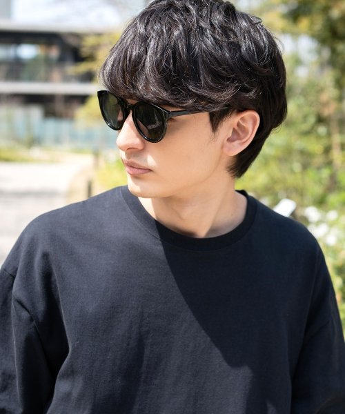 サングラス カラーレンズ メンズ レディース 伊達メガネ 丸眼鏡 丸型 ボストン ウェリントン Uvカット 紫外線対策 薄い色 色付き クリア 黒縁 フラットレ ロッキーモンロー Rocky Monroe Magaseek