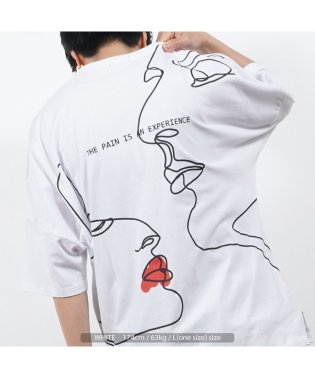 1111clothing/オーバーサイズ tシャツ メンズ ビッグt レディース ◆アートグラフィック ドルマンスリーブ ビッグTシャツ◆ ビッグシルエット トップス 半袖 カットソー /504672788