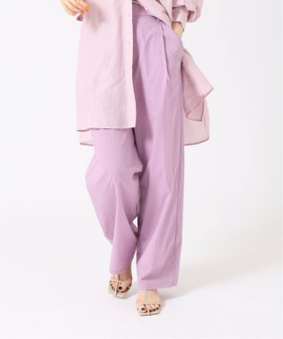 IENA/コットンナイロンワイドテーパードパンツ/504672889