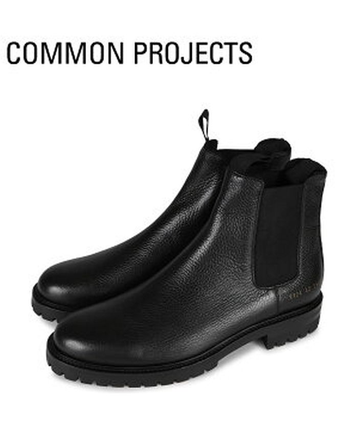 公式の Common 値下げ可能 Projects PROJECTS COMMON チェルシーブーツ チェルシーブーツ BLACK - www