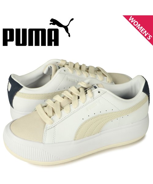 Puma プーマ スウェード マユ ウィメンズ スニーカー レディース 厚底 スエード Suede Mayu Prm Womens ホワイト 白 3269 プーマ Puma Magaseek
