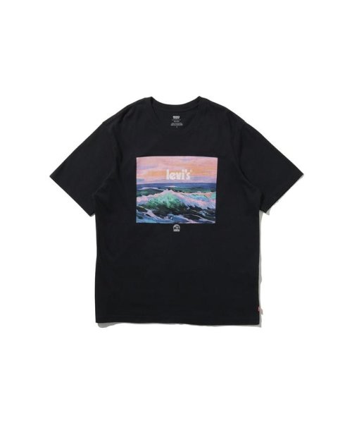 Levi's(リーバイス)/リラックスフィット Tシャツ POSTER WAVES CAVIAR/BLACKS