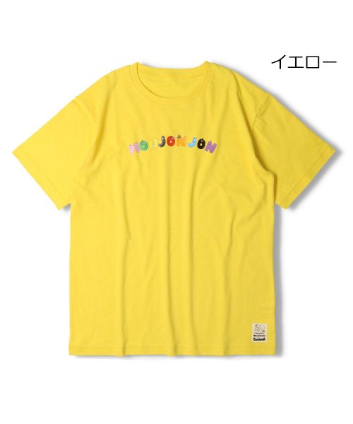 moujonjon(ムージョンジョン)/【子供服】 moujonjon (ムージョンジョン) 【大人用】日本製バーバパパプリントＴシャツ M，L M46883/イエロー