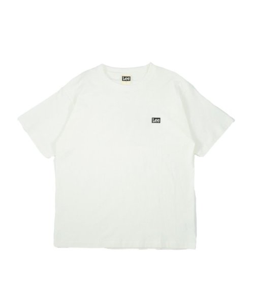 GRAND-BACK(グランバック)/【大きいサイズ】リー/LEE  バックロゴプリント クルーネック 半袖Tシャツ/ホワイト