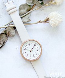 nattito(ナティート)/【メーカー直営店】腕時計 レディース ミッチ 竹ケース 個性的 シンプル カジュアル フィールドワーク YM046/ホワイト