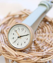 nattito(ナティート)/【メーカー直営店】腕時計 レディース ミッチ 竹ケース 個性的 シンプル カジュアル フィールドワーク YM046/グリーン