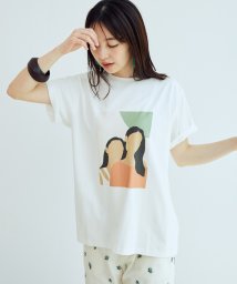 VIS(ビス)/オーガニックコットンアソートプリントTシャツ【susutainable】/ホワイト系（11）