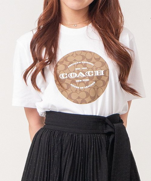 COACH コーチ SIGNATURE COTTON T－SHIRT シグネチャー コットン T 