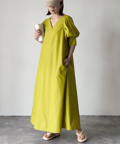 セール Vネックパフスリーブワンピース リベリー Riberry Magaseek セール Vネックパフスリーブワンピース リベリー Riberry Magaseek