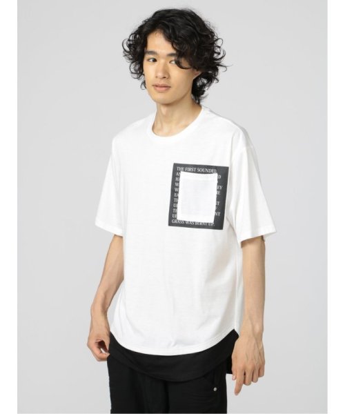 セール 胸ポケット付き クルーネック ルーズ半袖tシャツ セマンティックデザイン Semanticdesign Magaseek