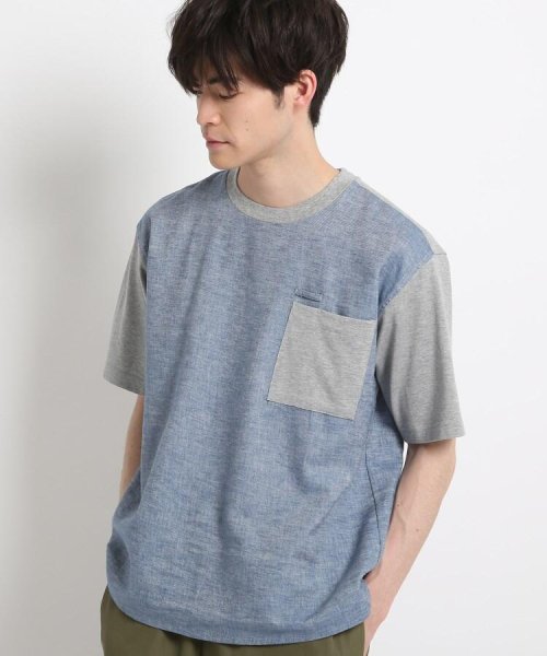 セール 天竺 綿麻シャンブレーtシャツ デッサン Dessin Magaseek