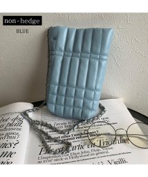 non-hedge(ノンヘッジ)/キルトチェーンミニショルダーバッグ/ブルー