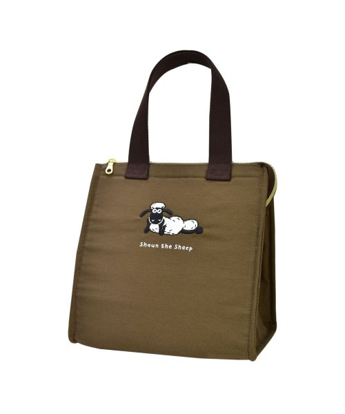 ひつじのショーン ミニトートバッグ トート バック Lサイズ メッシュポケット ファスナー付き ジッパー レディース 大人 女性 大学生 女子 女の子 高校生 ランナー Runner Magaseek