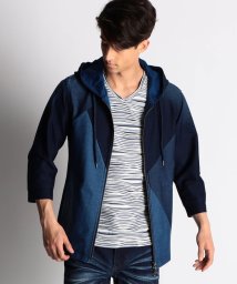 NICOLE CLUB FOR MEN(ニコルクラブフォーメン)/ＺＩＰ－ＵＰ７分丈パーカー/60ブルー